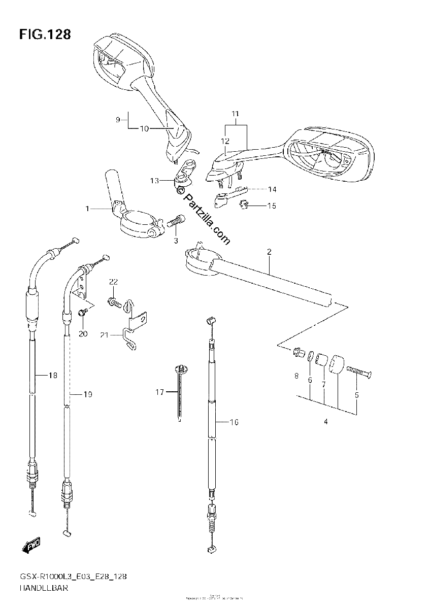 Diagrama de HANDLEBAR