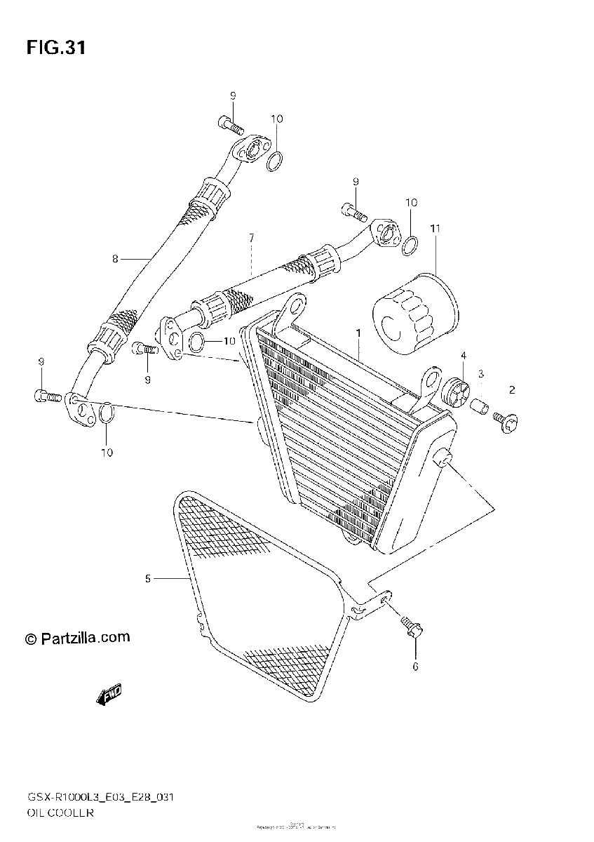 Diagrama de OIL COOLER