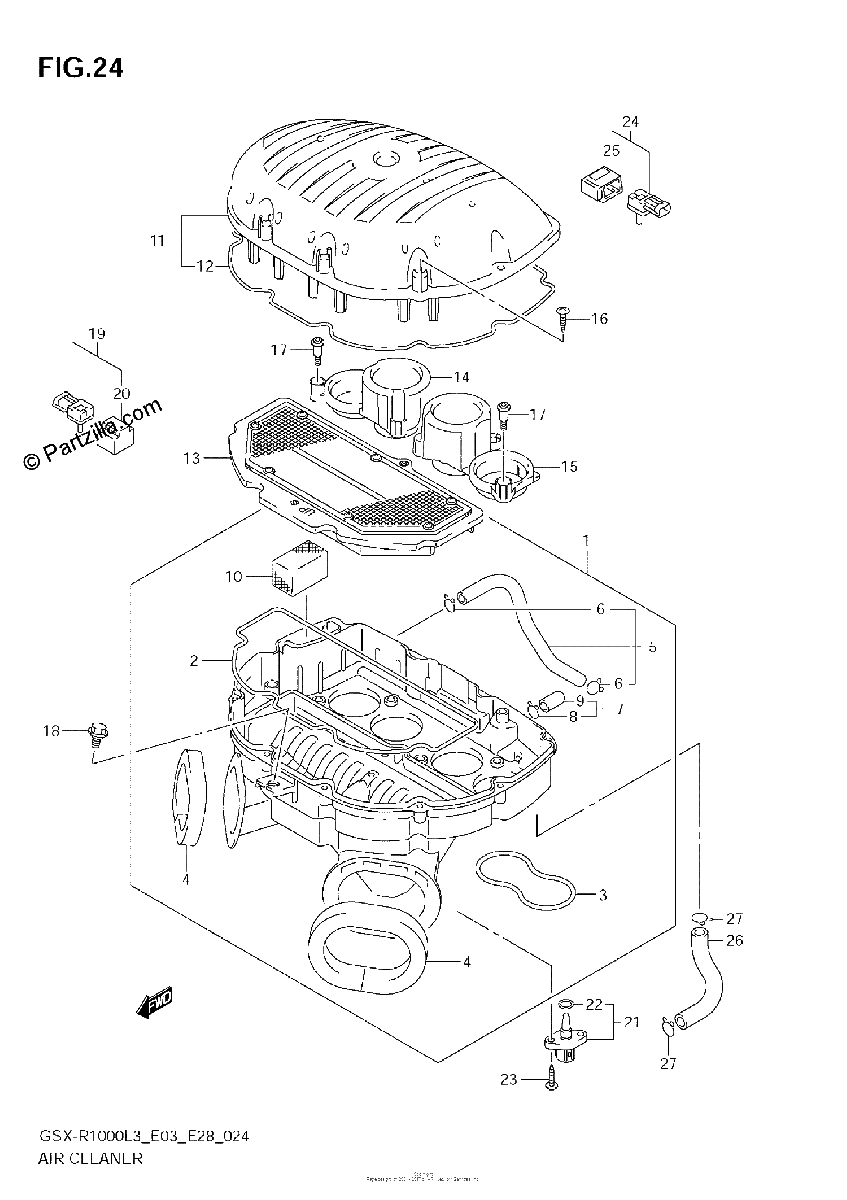 Diagrama de AIR CLEANER