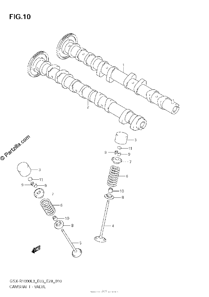Diagrama de CAMSHAFT VALVE