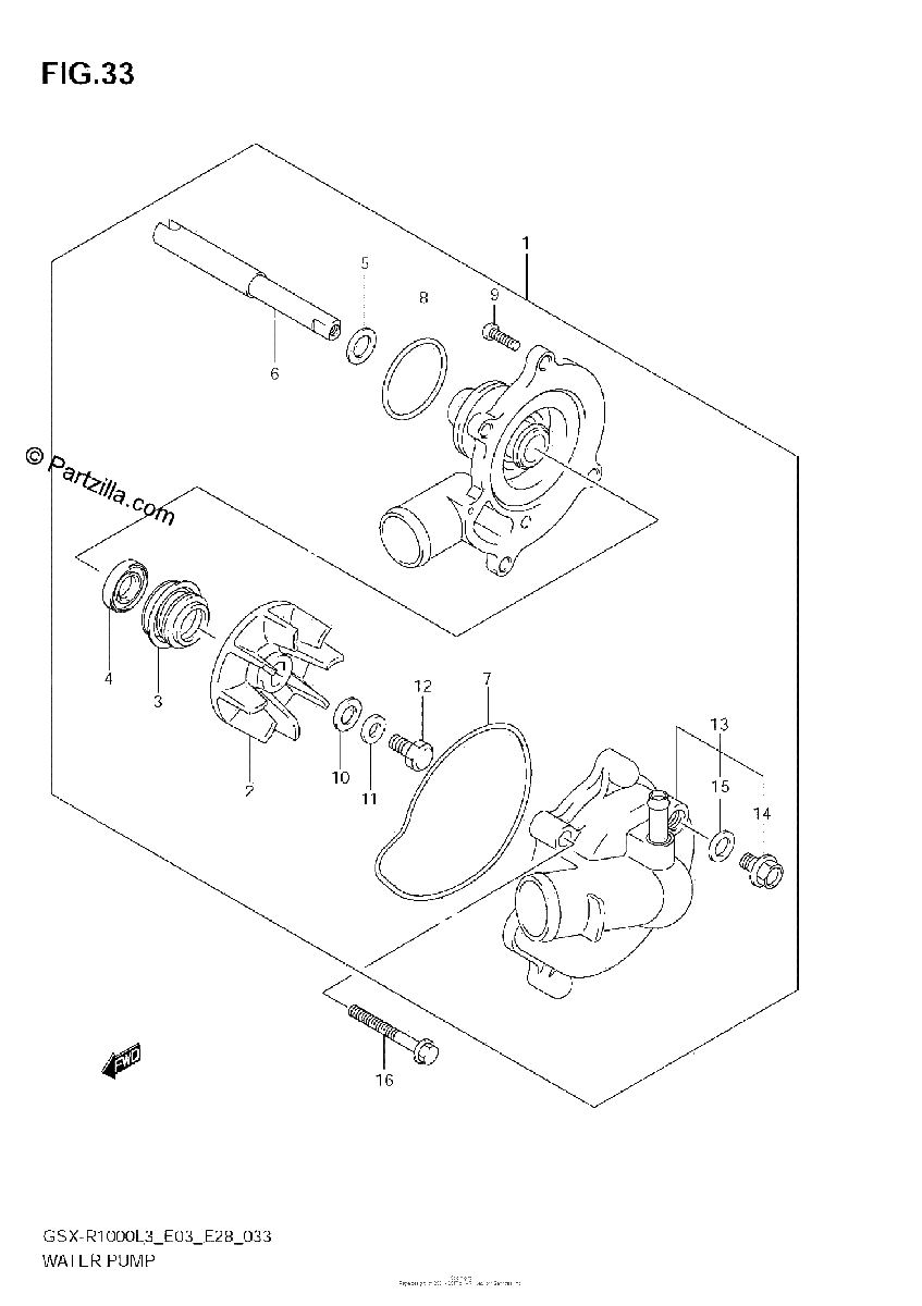 Diagrama de WATER PUMP