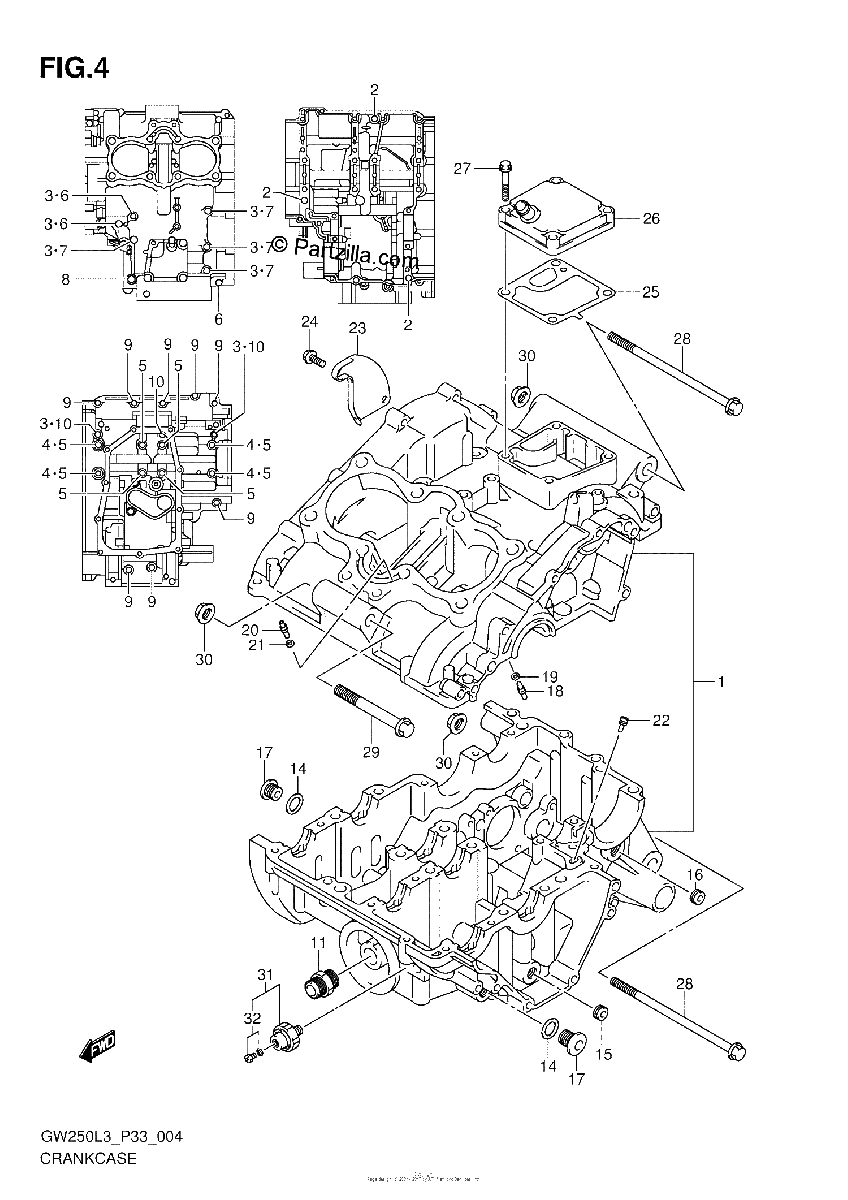 Diagrama de CRANKCASE