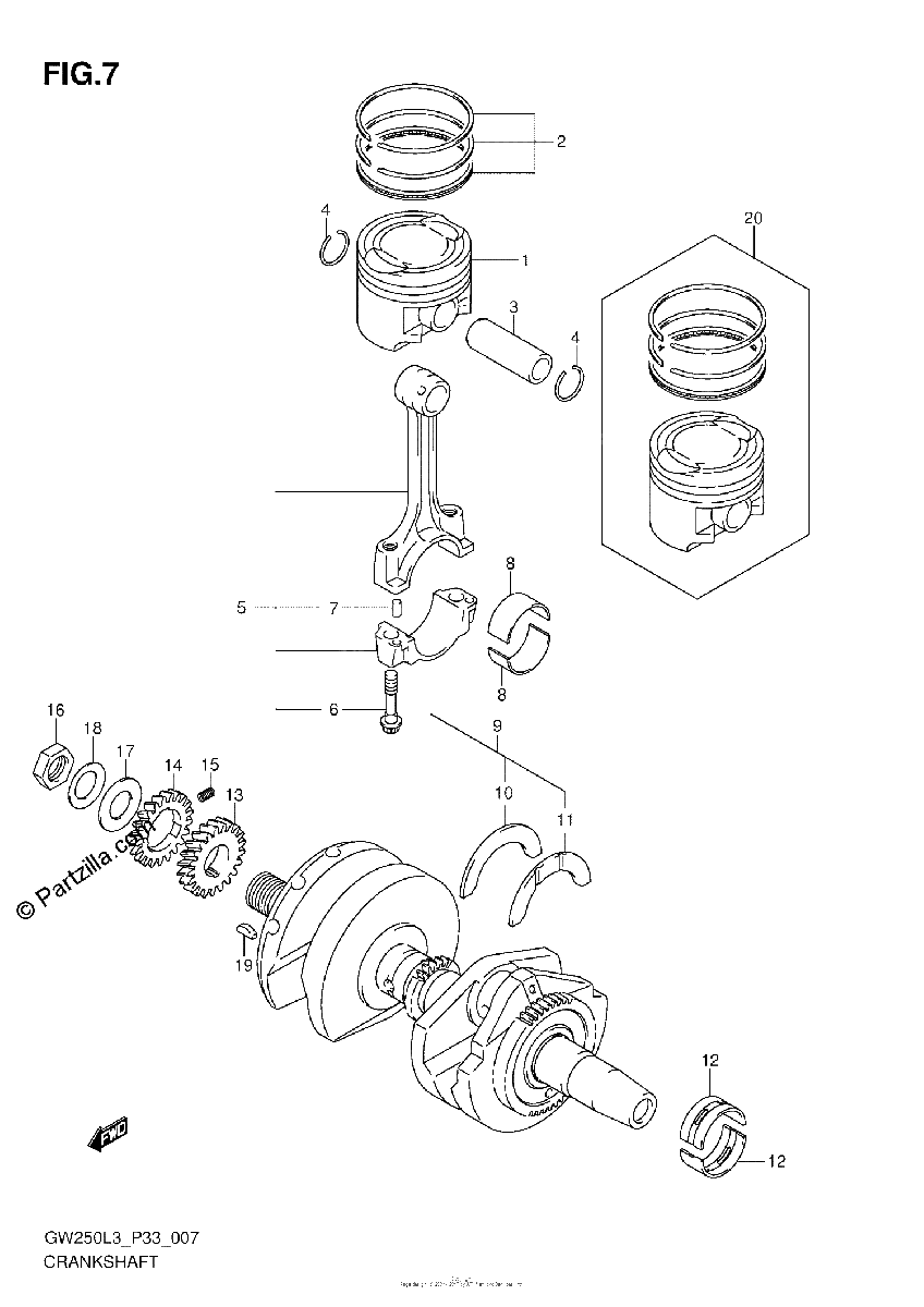 Diagrama de CRANKSHAFT
