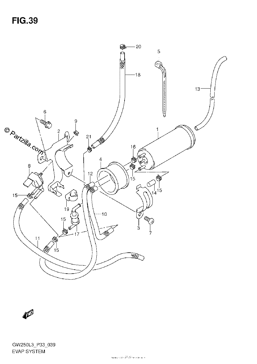 Diagrama de EVAP SYSTEM