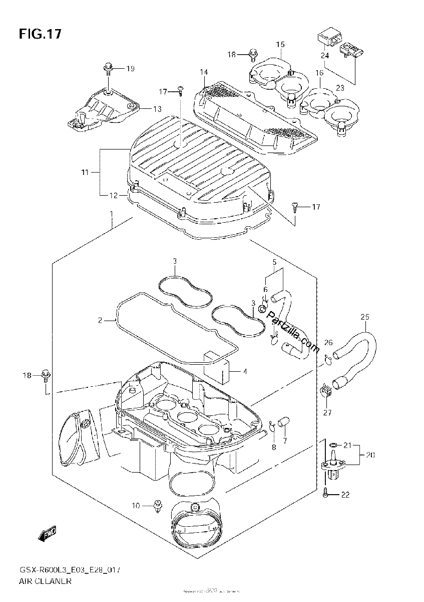 Diagrama de AIR CLEANER