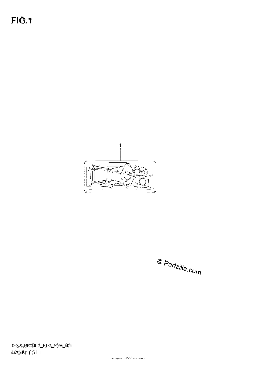 Diagrama de GASKET SET