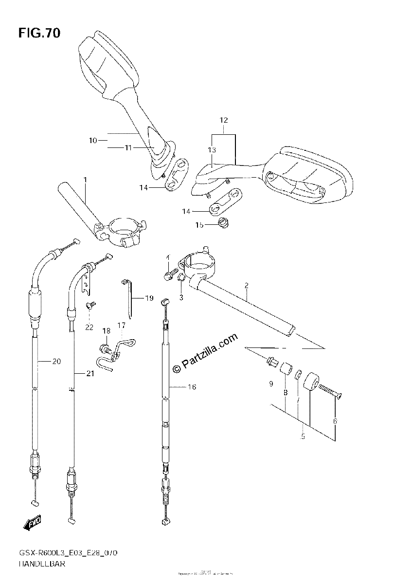 Diagrama de HANDLEBAR