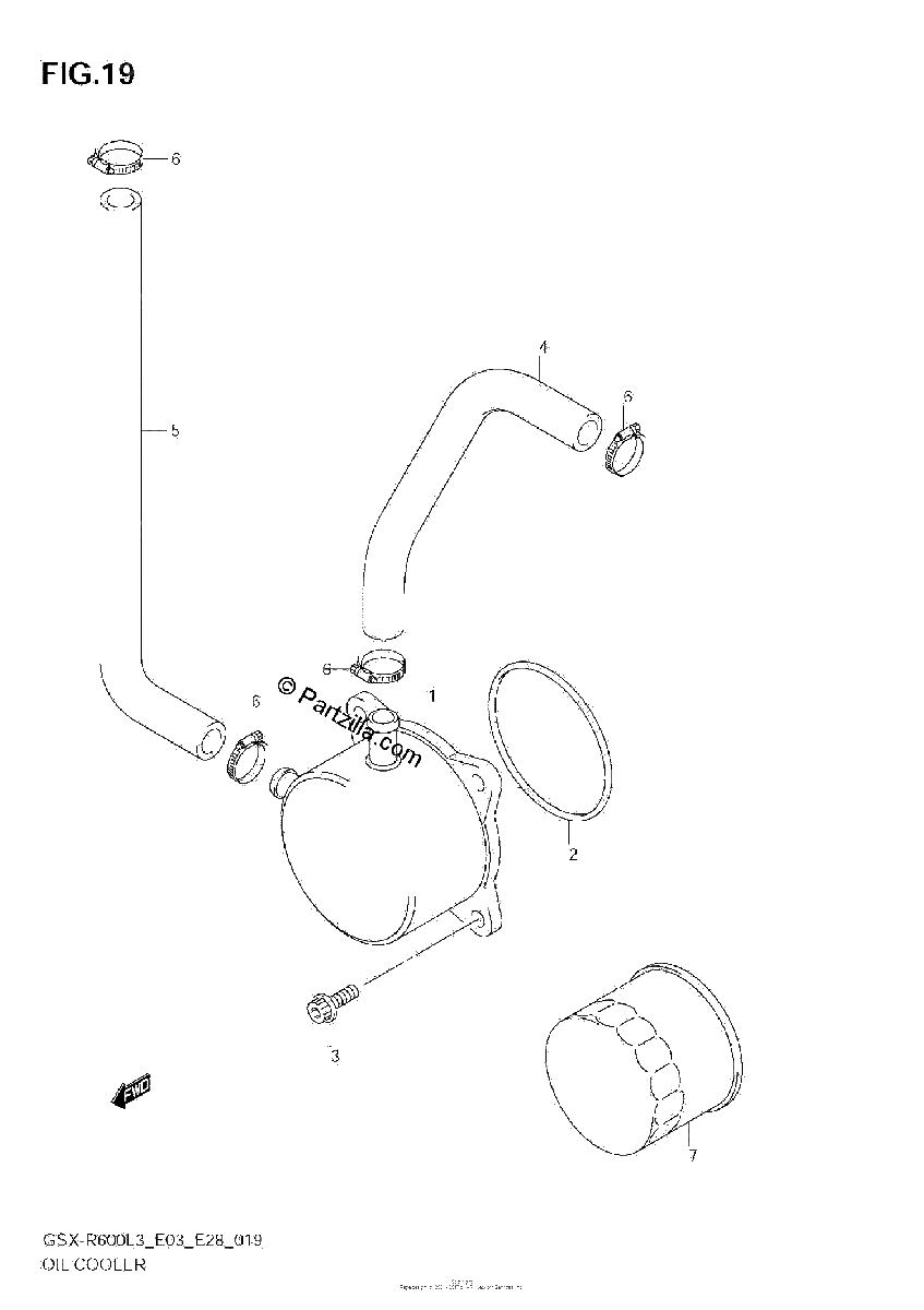 Diagrama de OIL COOLER