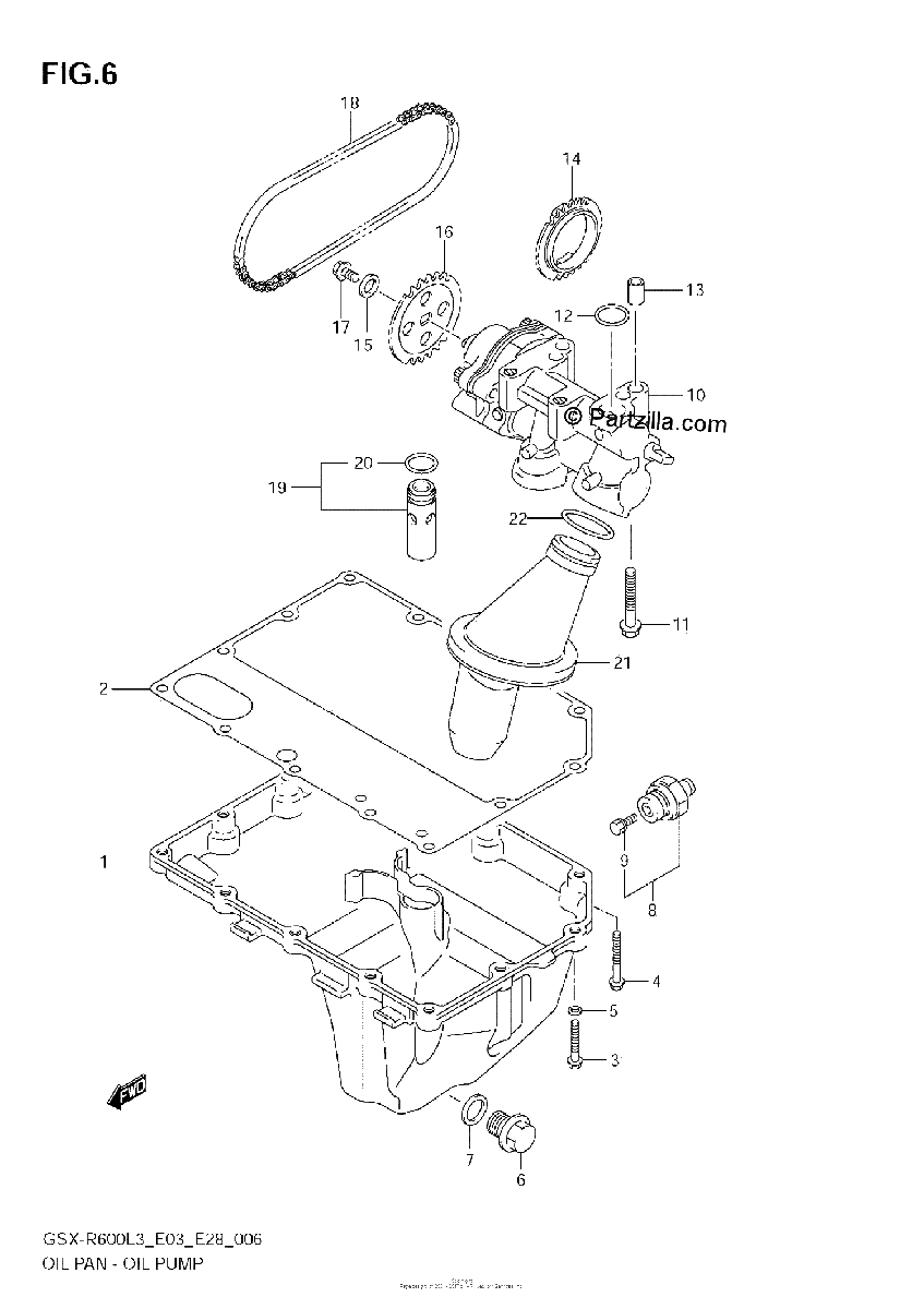 Diagrama de OIL PAN OIL PUMP