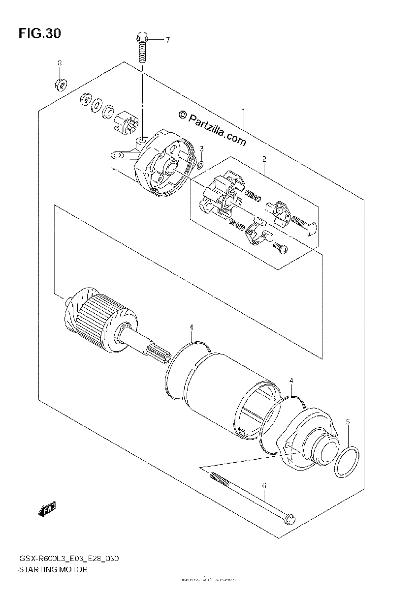 Diagrama de STARTING MOTOR