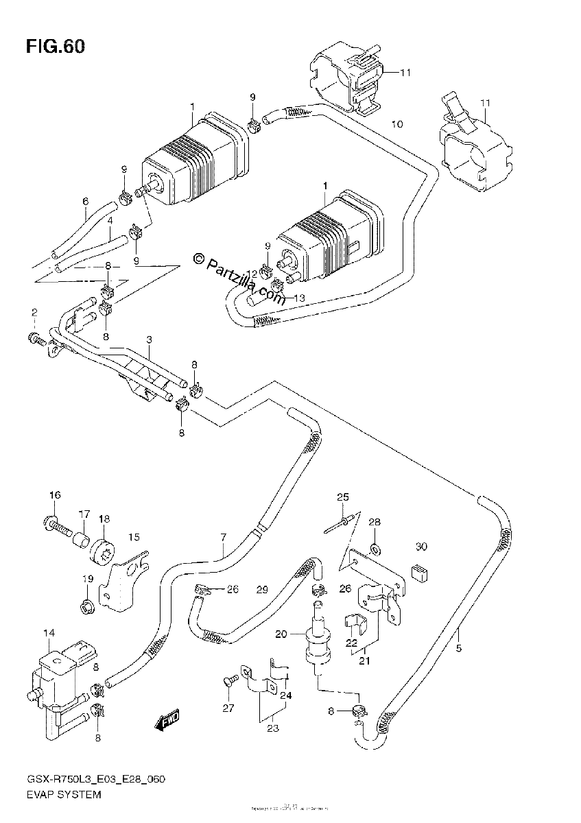 Diagrama de EVAP SYSTEM E33