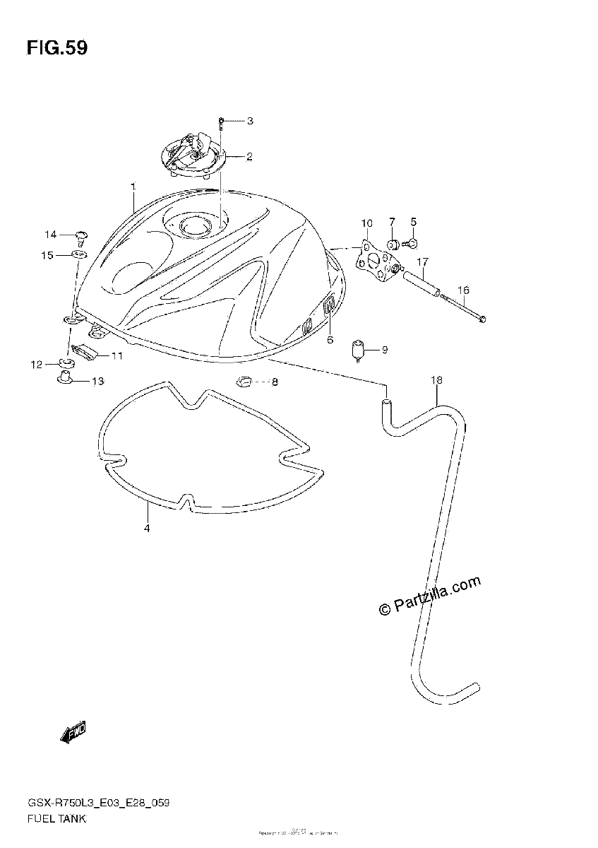 Diagrama de FUEL TANK E33
