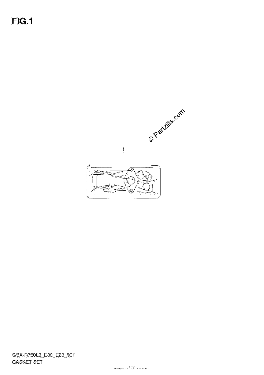 Diagrama de GASKET SET