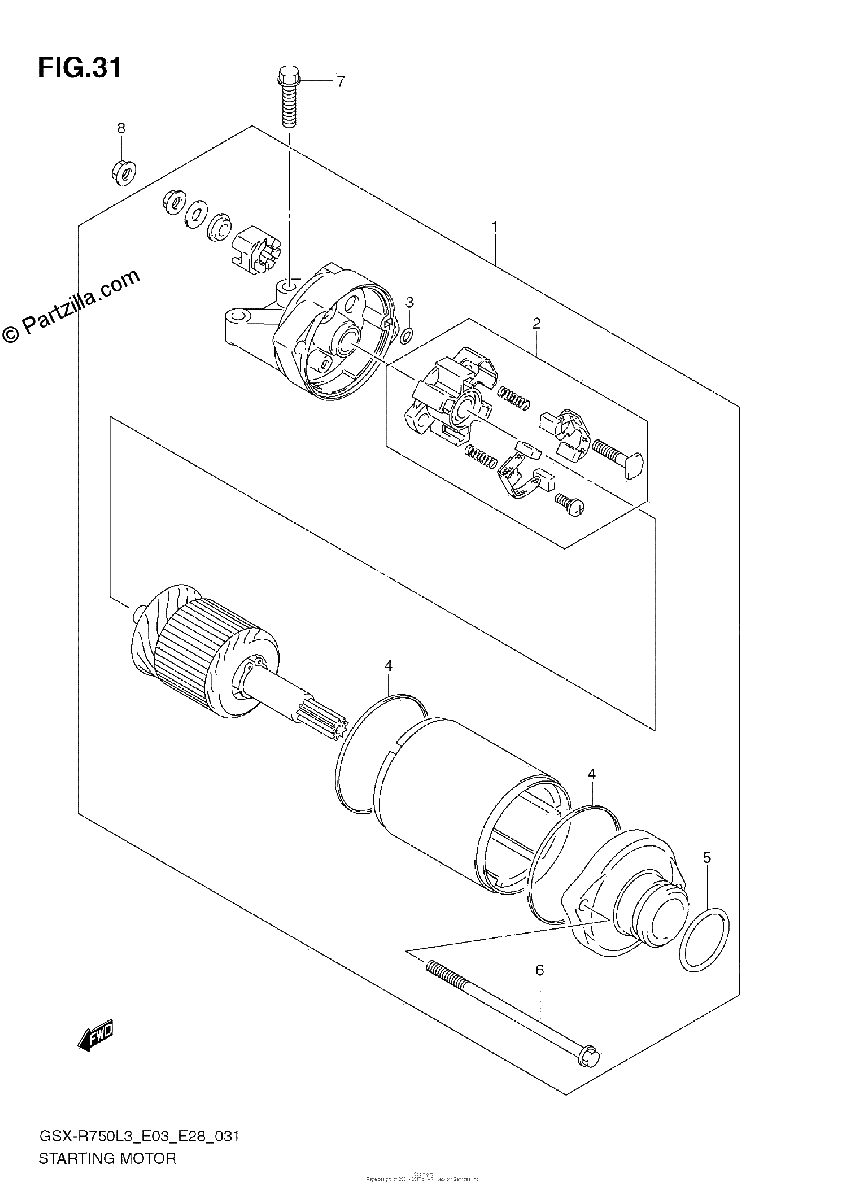 Diagrama de STARTING MOTOR