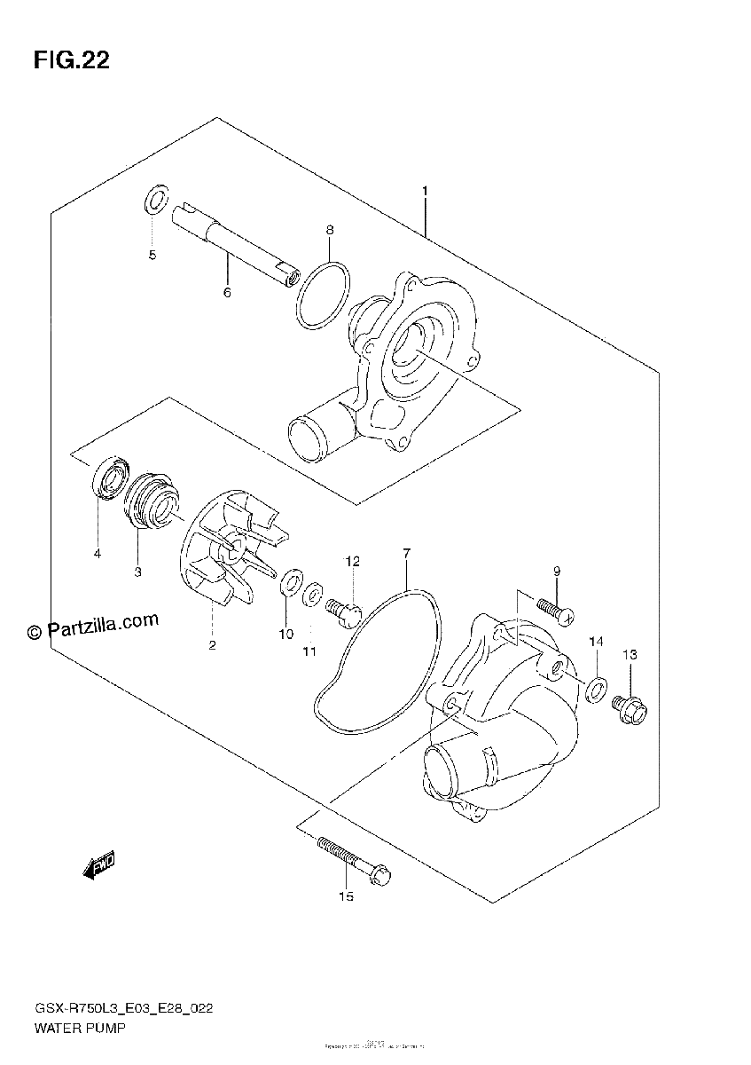 Diagrama de WATER PUMP