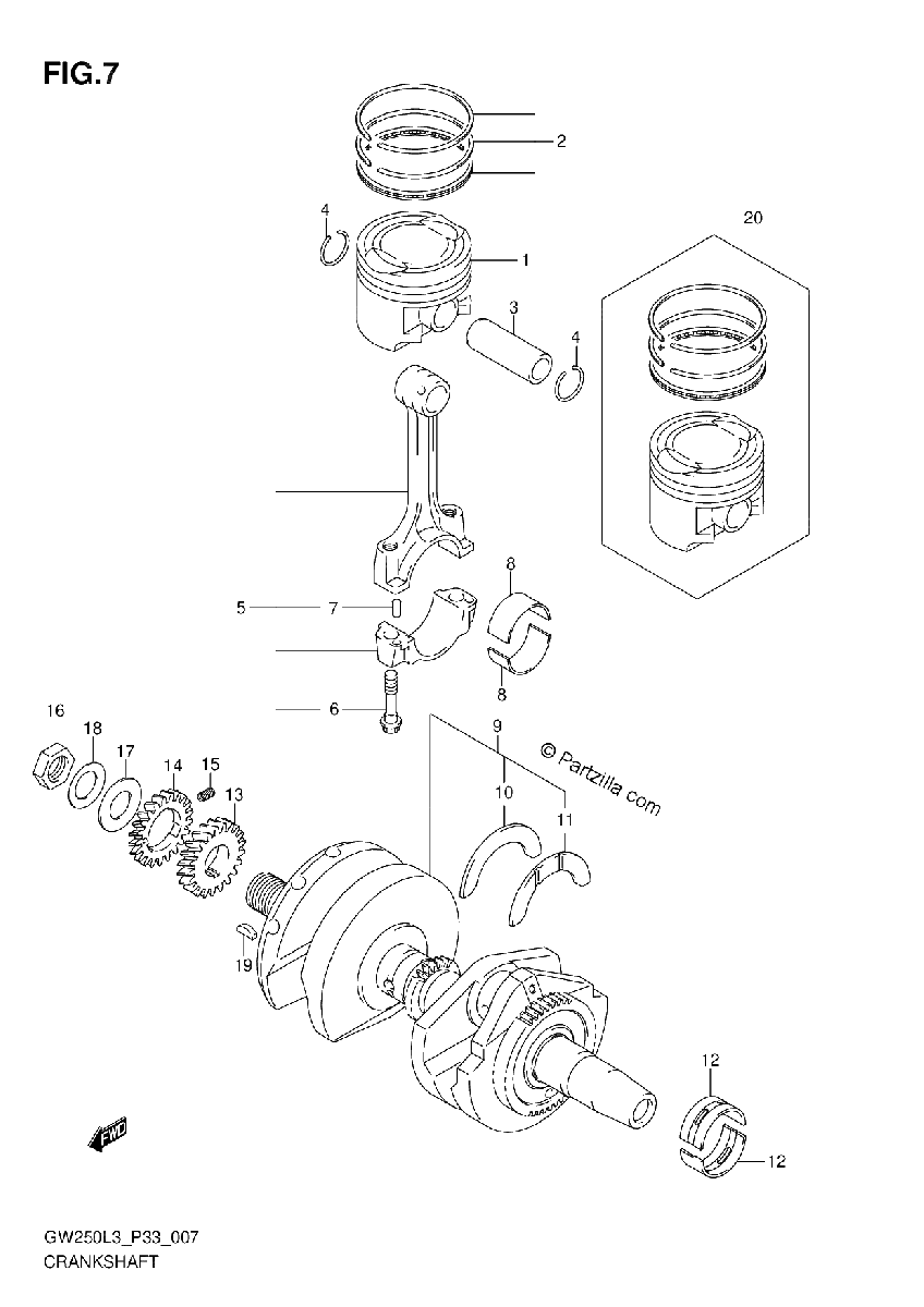 Diagrama de CRANKSHAFT