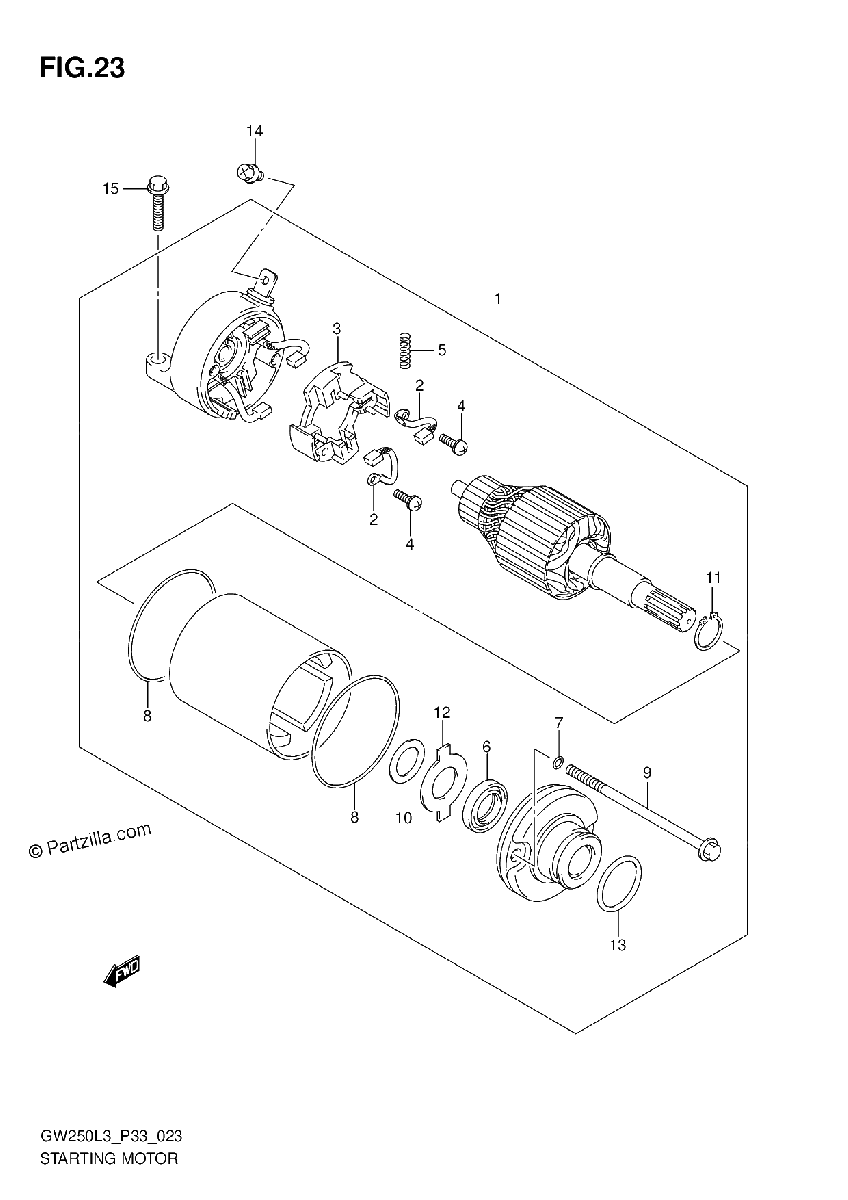 Diagrama de STARTING MOTOR
