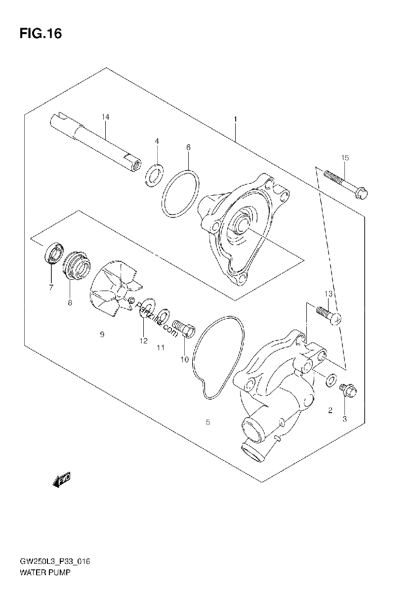 Diagrama de WATER PUMP