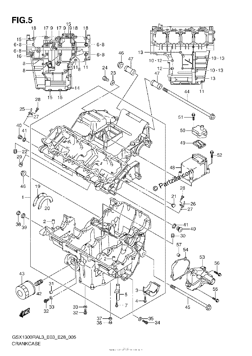 Diagrama de CRANKCASE