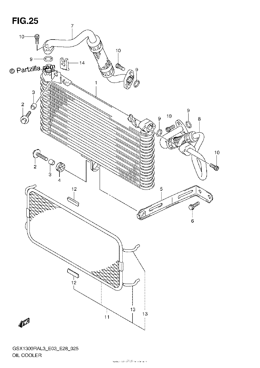 Diagrama de OIL COOLER