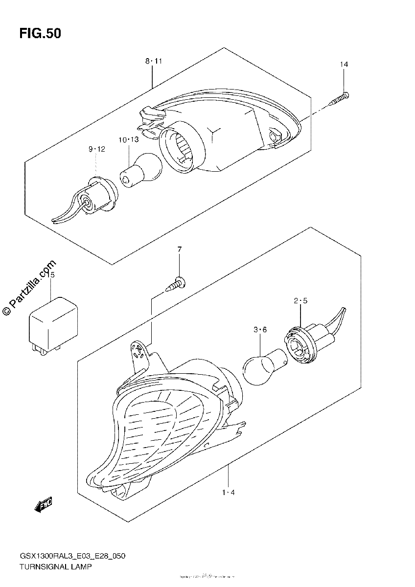 Diagrama de TURNSIGNAL LAMP