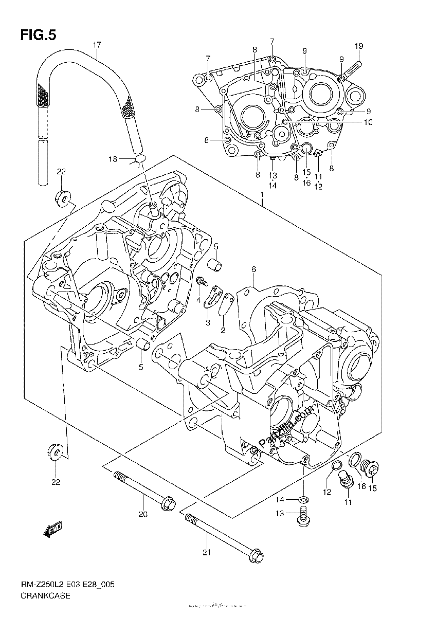 Diagrama de CRANKCASE