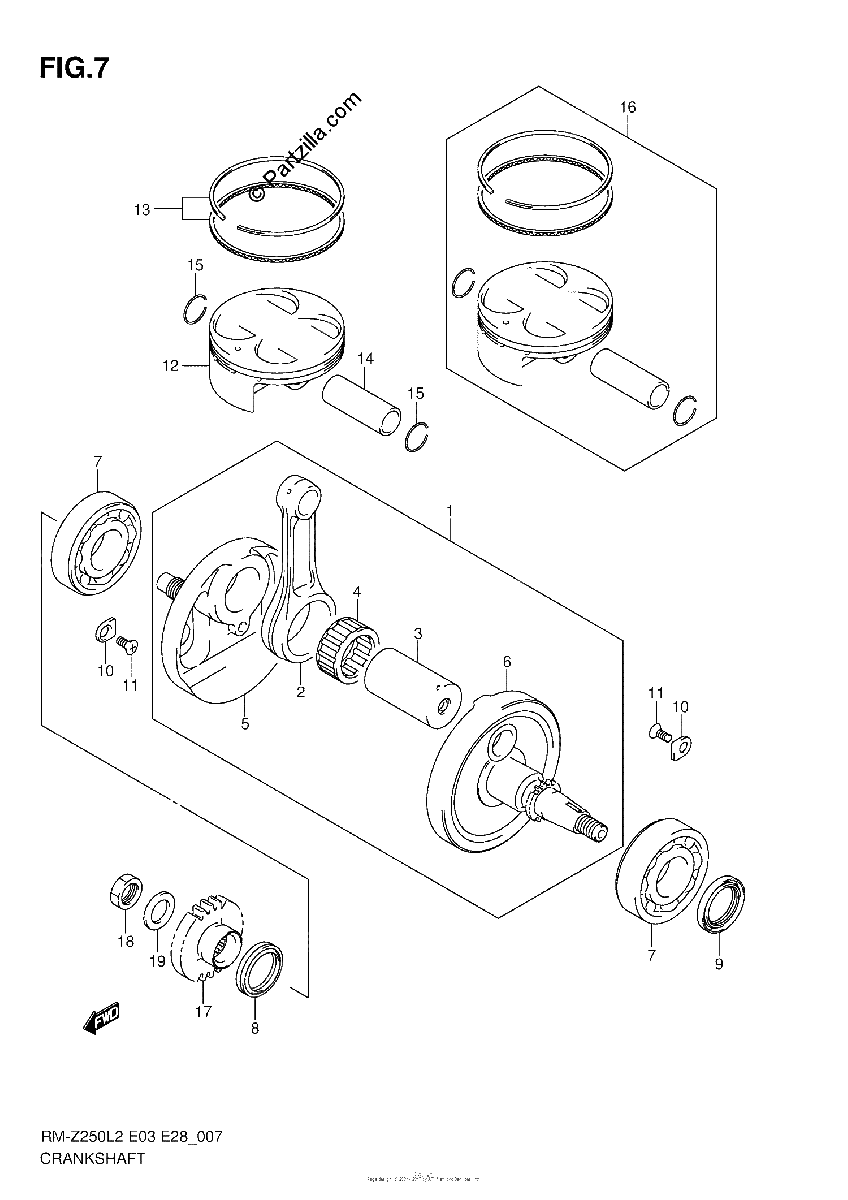 Diagrama de CRANKSHAFT