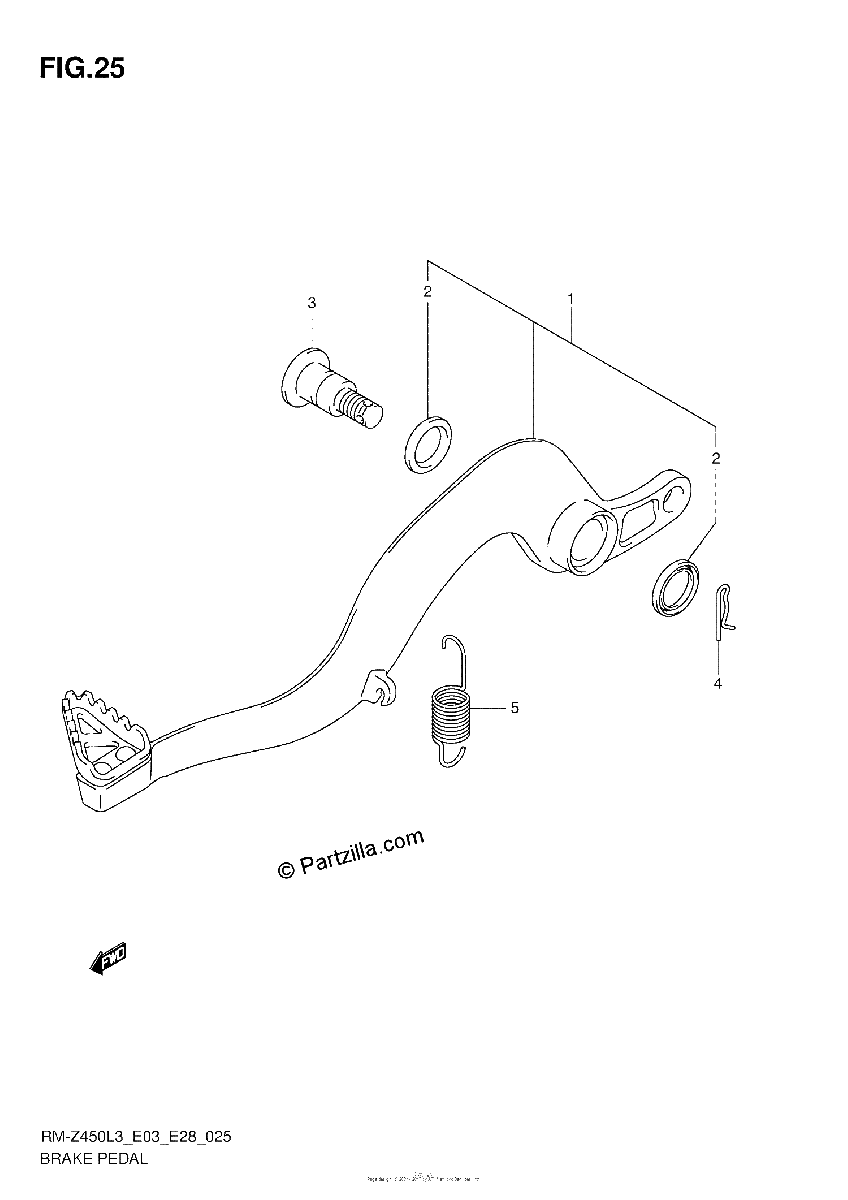 Diagrama de BRAKE PEDAL
