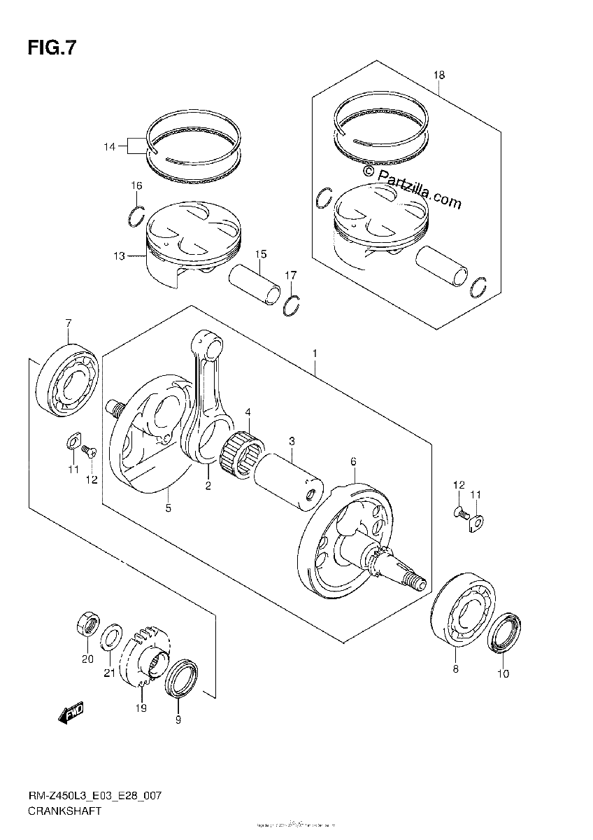 Diagrama de CRANKSHAFT