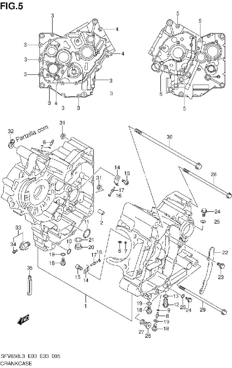 Diagrama de CRANKCASE