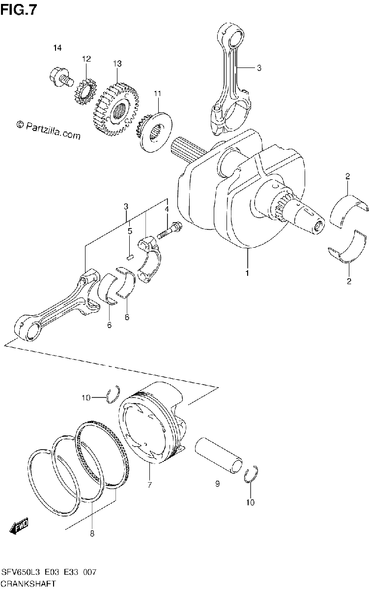 Diagrama de CRANKSHAFT