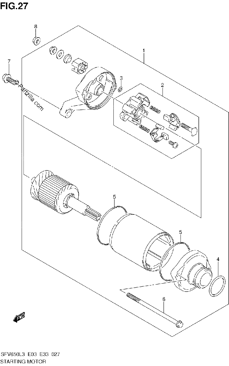 Diagrama de STARTING MOTOR
