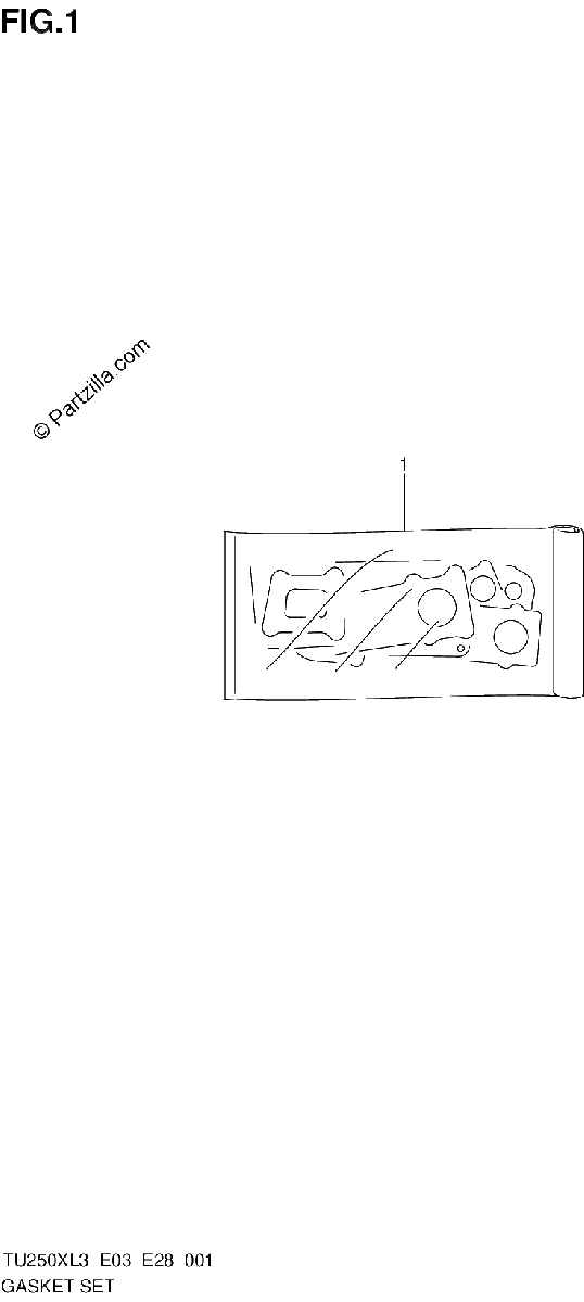 Diagrama de GASKET SET
