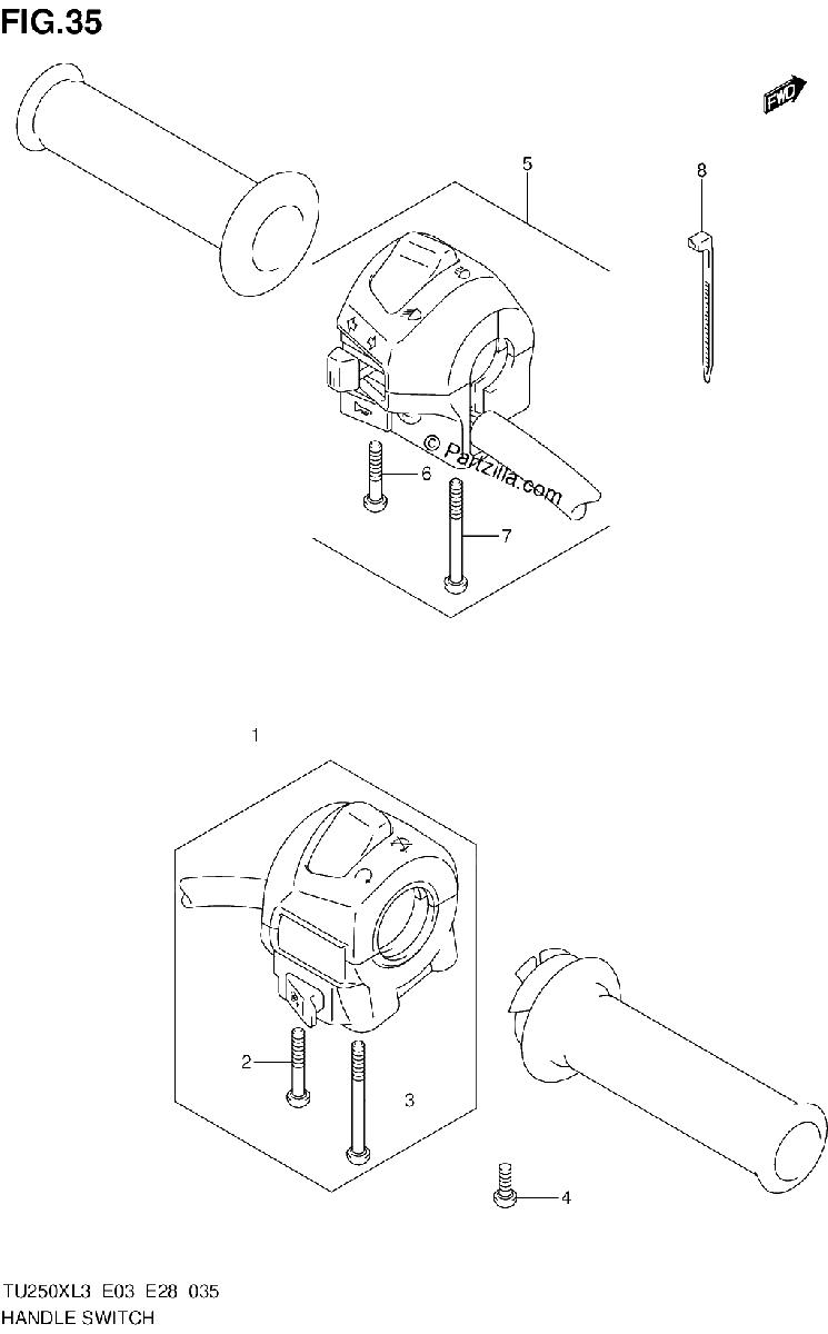 Diagrama de HANDLE SWITCH