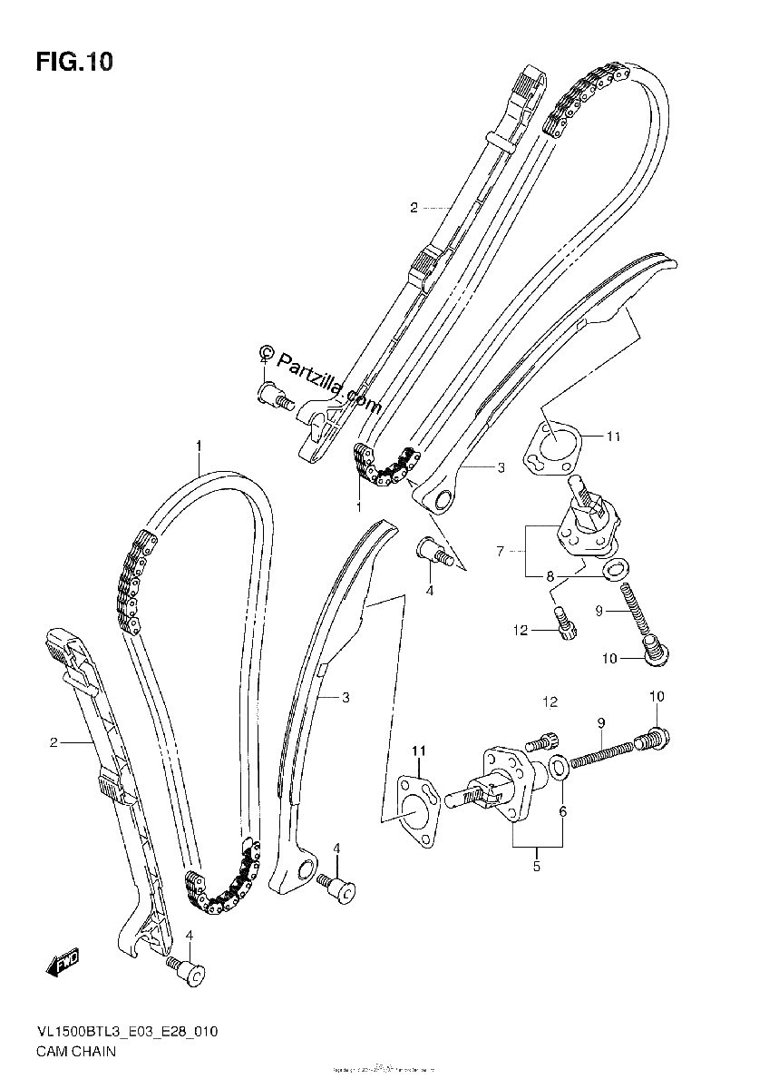 Diagrama de CAM CHAIN