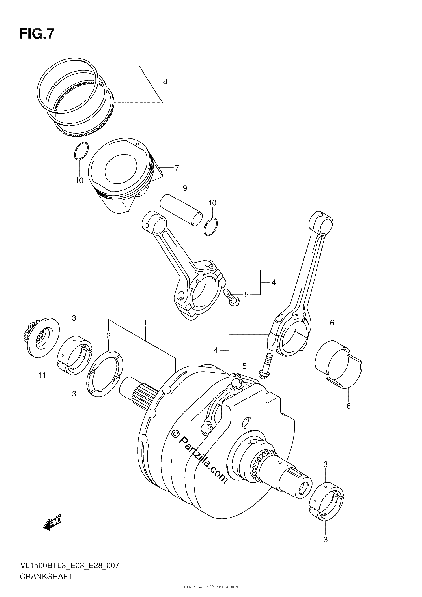 Diagrama de CRANKSHAFT