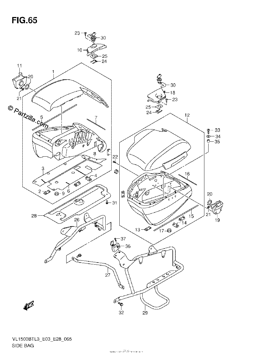 Diagrama de SIDE BAG