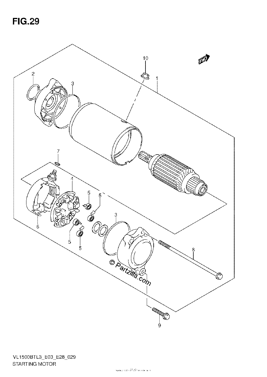 Diagrama de STARTING MOTOR
