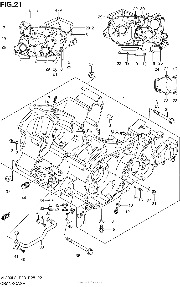 Diagrama de CRANKCASE