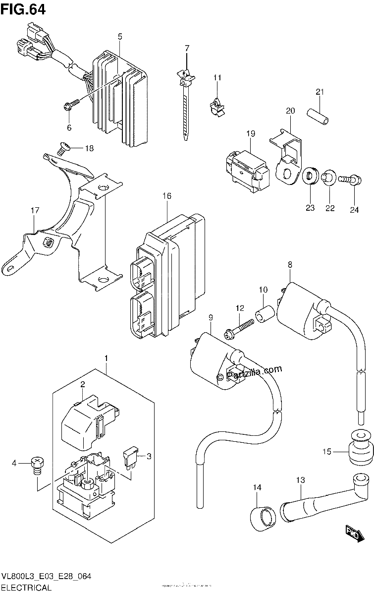 Diagrama de ELECTRICAL VL800CL3 E28