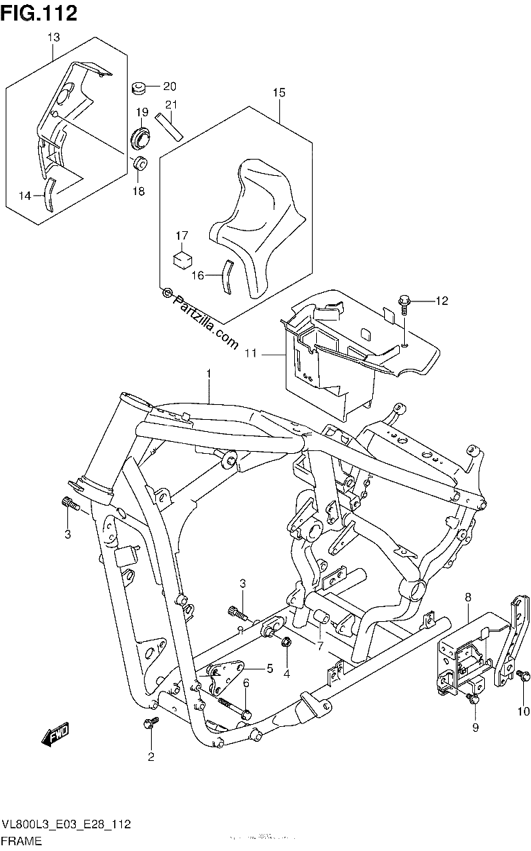 Diagrama de FRAME VL800CL3 E33