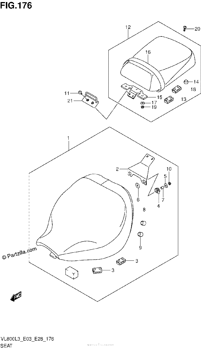 Diagrama de SEAT VL800CL3 E28