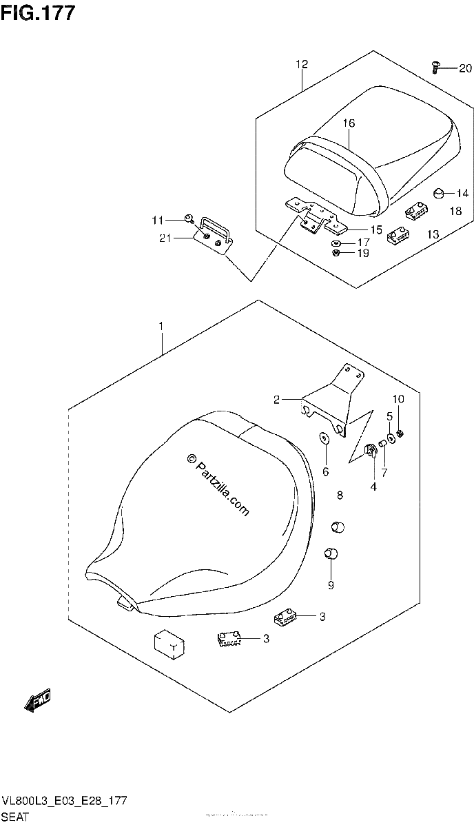 Diagrama de SEAT VL800CL3 E33