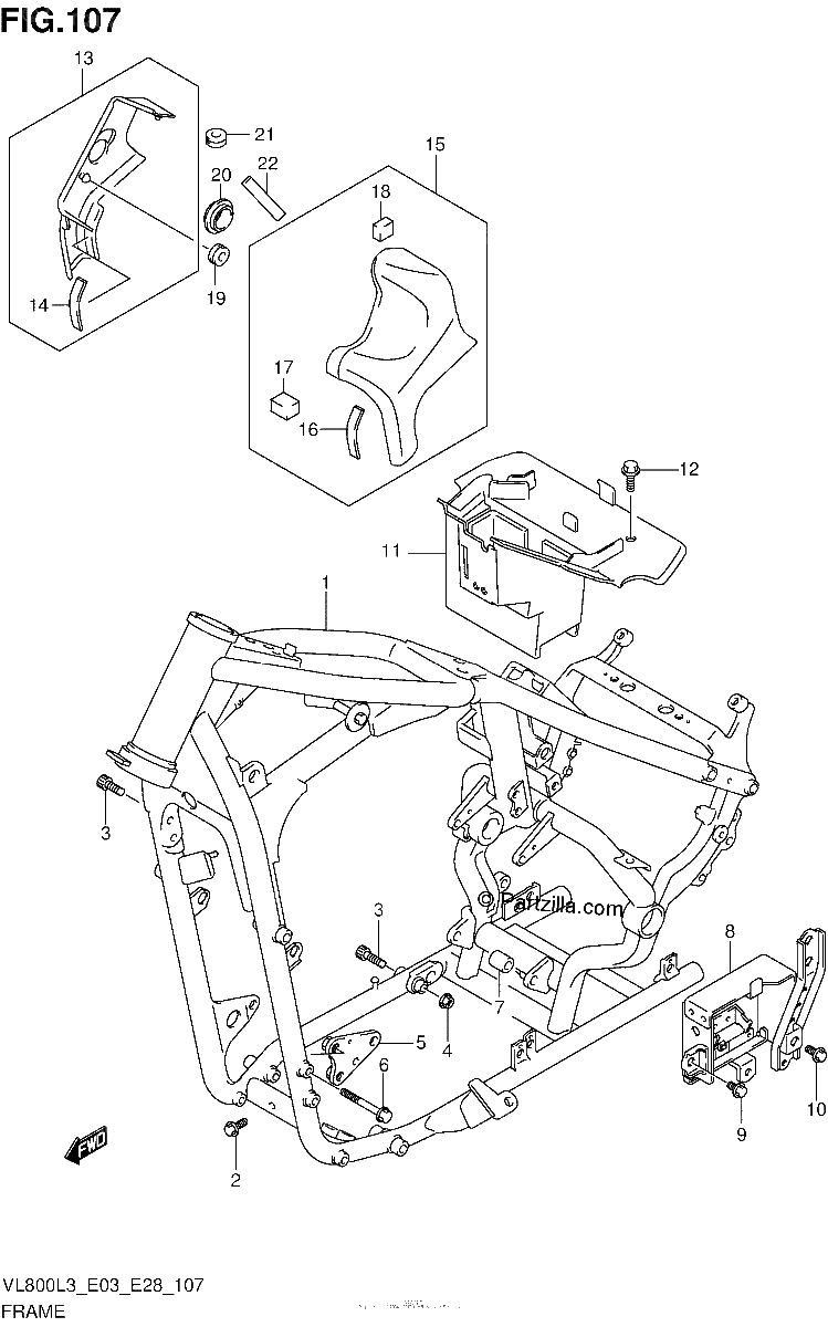 Diagrama de FRAME VL800L3 E03