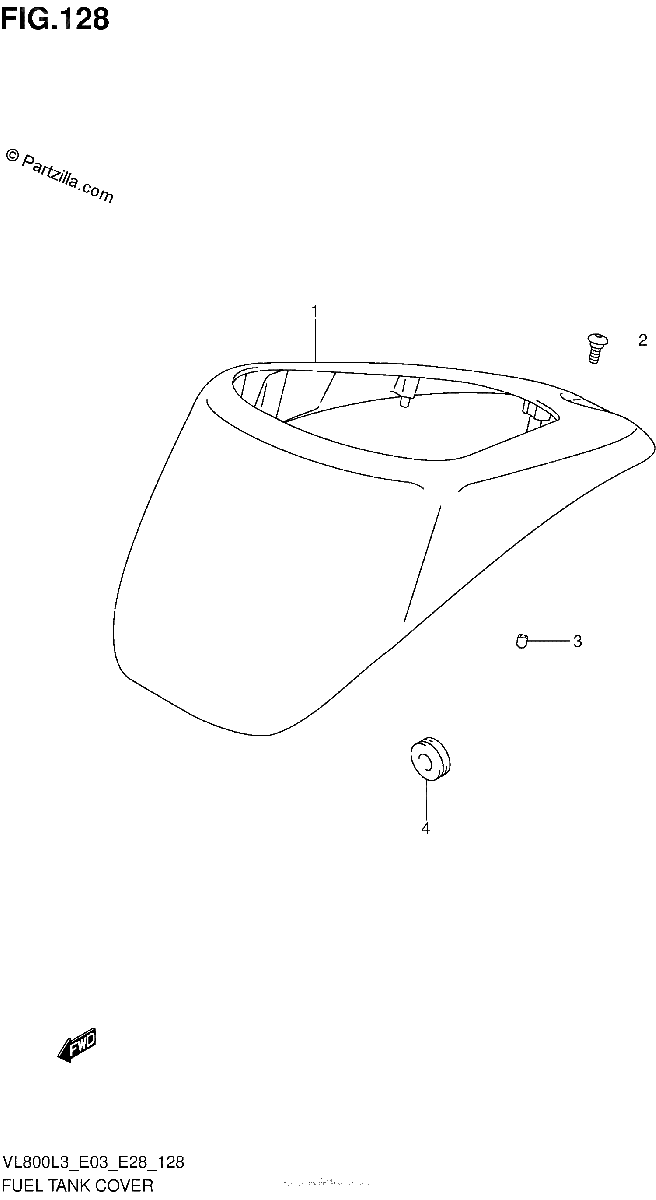 Diagrama de FUEL TANK COVER