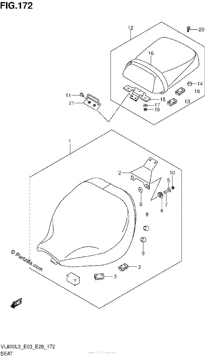 Diagrama de SEAT VL800L3 E03