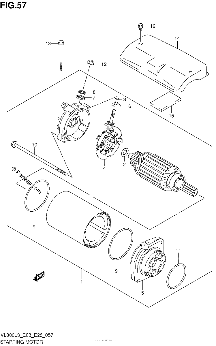 Diagrama de STARTING MOTOR