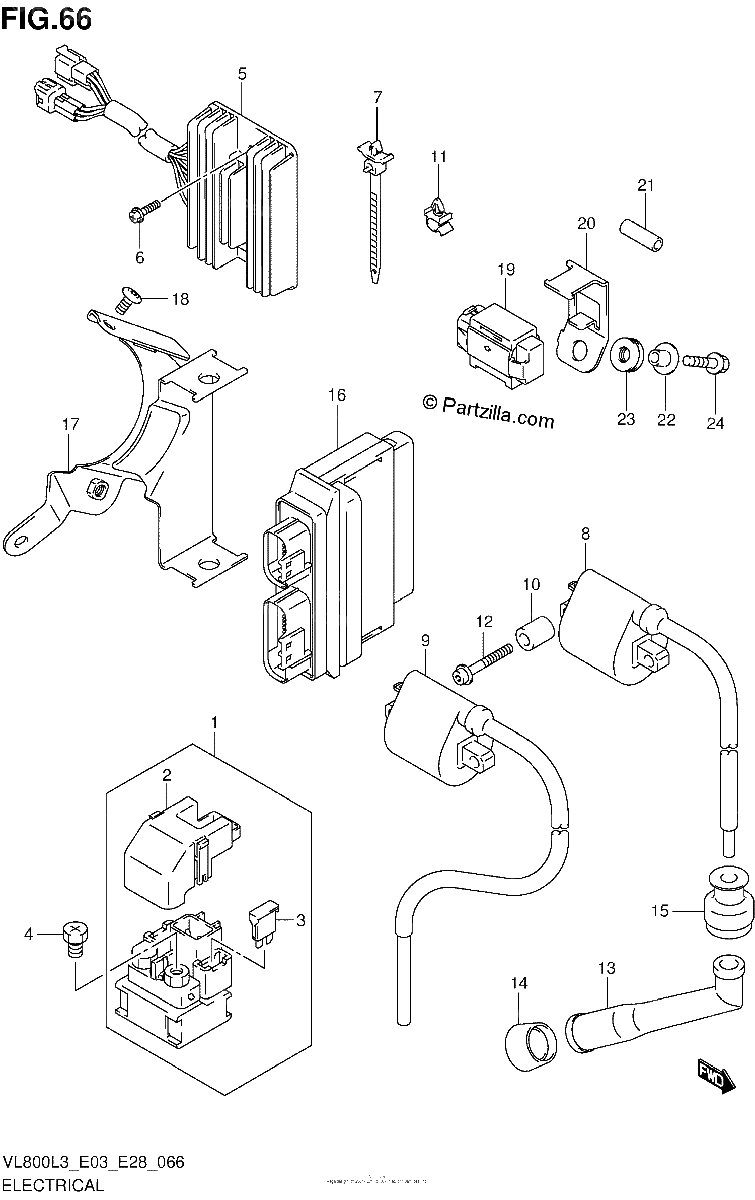 Diagrama de ELECTRICAL VL800TL3 E03