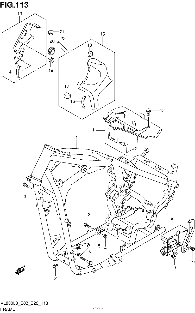 Diagrama de FRAME VL800TL3 E03