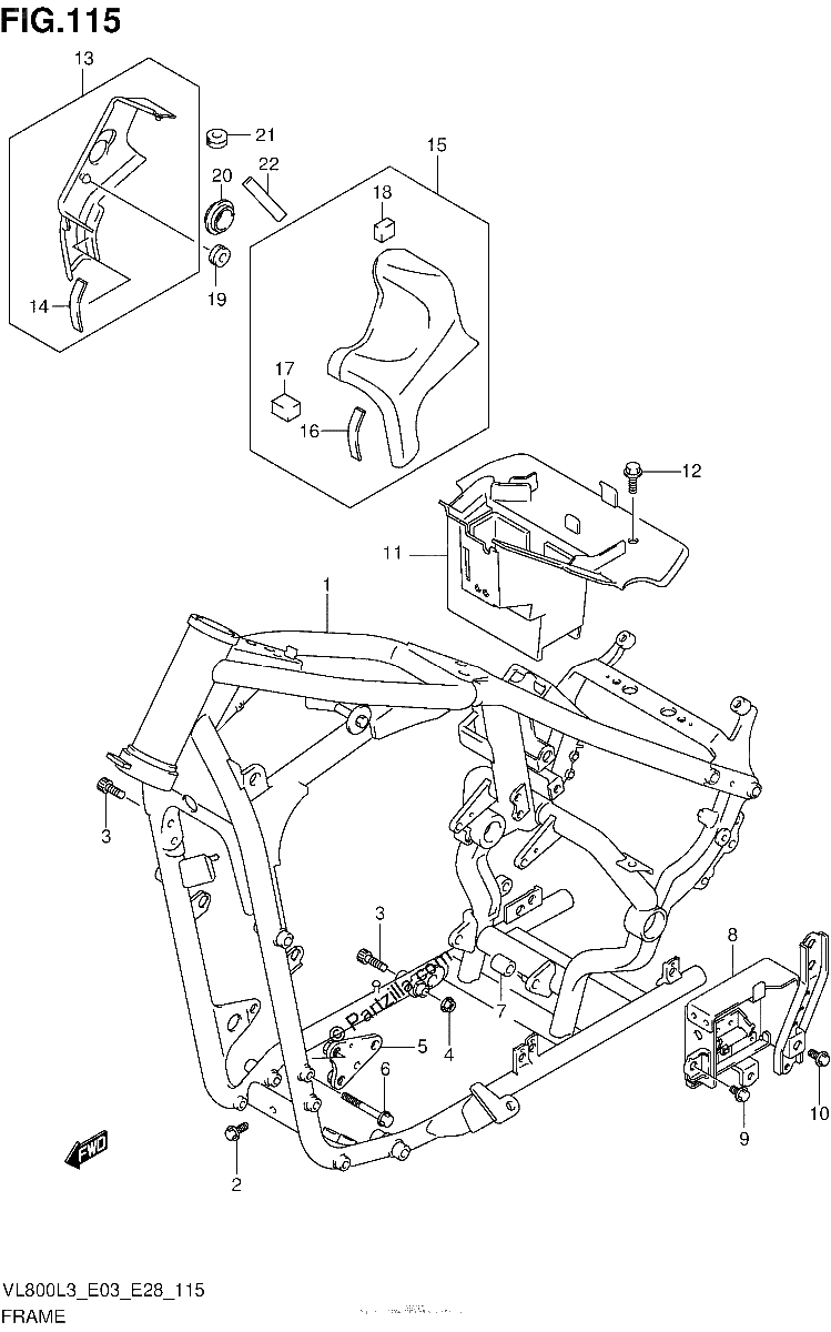 Diagrama de FRAME VL800TL3 E33